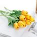 1PCS Mini Artificial Tulip Flower/ PU Tulip Flower / Bunga Tiruan / Hand Bouquet Sunset