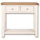 Sambhar 2 Drawer Console Table - Oak and White Painted