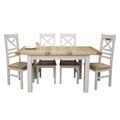 Homestyle GB Painted Deluxe Extending Dining Table and Cross Back Chairs