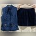 J. Crew Skirts | J. Crew Womens Y2k Preppy Navy Exposed Zipper A-Line Corduroy Mini Skirt Size 6 | Color: Blue | Size: 6