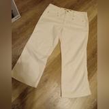 Levi's Pants & Jumpsuits | Levis Juniors Low Stretch Capri Denim Jeans Size 9 Jr #575 | Color: White | Size: 9j