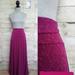 Lularoe Skirts | Nwt Lularoe Maxi Skirt/Dress Large - Purple/Violet Print | Color: Purple | Size: L