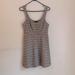 Zara Dresses | Nwot Zara Plaid Faux Suede Jumper Dress | Color: Cream/Gray | Size: S