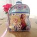 Disney Other | Disney Frozen Girls Kids Backpack 12"W X 5"D X 13.5"H | Color: Blue | Size: Osbb