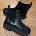 Free People Shoes | Free People Women Size Eur 38 Us 7.5 Leather Platform Chelsea Boots | Color: Black | Size: 7.5