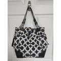 Coach Bags | Coach Signature Op Art Draw String Sides Hobo Handbag Blk White # 14573 | Color: White | Size: Os