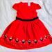 Disney Dresses | Beautiful Brand New Disney Girls Christmas Red Dress With Minnie Mouse Size 5/6 | Color: Black/Red | Size: 5g