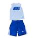 Nike Matching Sets | Nike Blue And White Tank Shorts Set Size 4 | Color: Blue/White | Size: 4tb