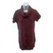Athleta Sweaters | Athleta Tisbury Tunic Cable Knit Sweater 5% Cashmere Cowl Neck Short Sleeve Xs | Color: Brown/Red | Size: Xs
