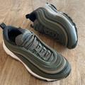 Nike Shoes | Nike Air Max 97 Medium Olive White Pre Own Pre Won | Color: Green | Size: 6.5