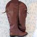 Coach Shoes | Coach Cheyenne Over The Knee Riding Boots 9 Cognac Brown Leather Whiskey Western | Color: Brown | Size: 9