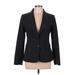 The Limited Blazer Jacket: Below Hip Black Solid Jackets & Outerwear - Women's Size 6