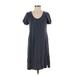 Lou & Grey for LOFT Casual Dress - Shift: Gray Solid Dresses - Women's Size Small