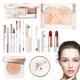 All-in-1Makeup Kit - 10pcs Women Professional Makeup Gift, Fashion Makeup Set with BB Cream, Eyelashes Cream Setting Powder Eye Shadow for Daily Makeup