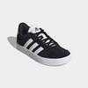 Sneaker ADIDAS SPORTSWEAR "VL COURT 3.0 KIDS", Gr. 38, schwarz-weiß (core schwarz, cloud weiß, core schwarz), Leder, Synthetik, sportlich, Schuhe, inspiriert vom Design des adidas samba