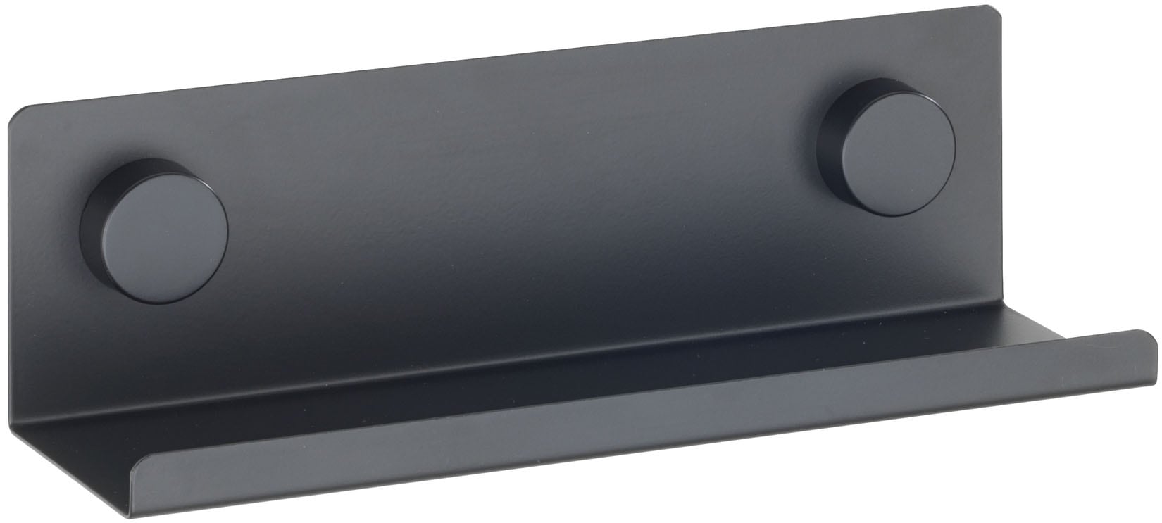 Gewürzregal WENKO "Modell Jet S", schwarz, B:25cm H:7,5cm T:7cm, Eisen, Regale, Küchenregal für die Wand, Industrial Style, pulverbeschichtetes Metall