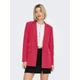 Longblazer ONLY "ONLELLY LIFE L/S LOOSE BLAZER TLR NOOS" Gr. 40 (L), pink (viva magenta) Damen Blazer