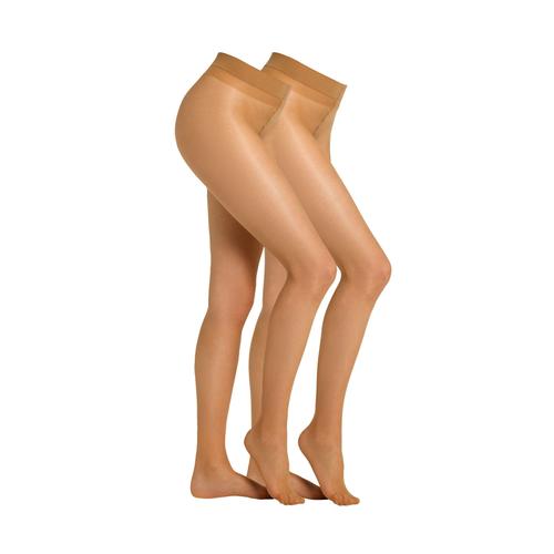 "Feinstrumpfhose CAMANO ""Strumpfhose 2er Pack"" Gr. 42/44, beige (make up) Damen Strumpfhosen Feinstrumpfhosen"