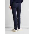 Comfort-fit-Jeans STREET ONE Gr. 27, Länge 32, blau (clean indigo wash) Damen Jeans