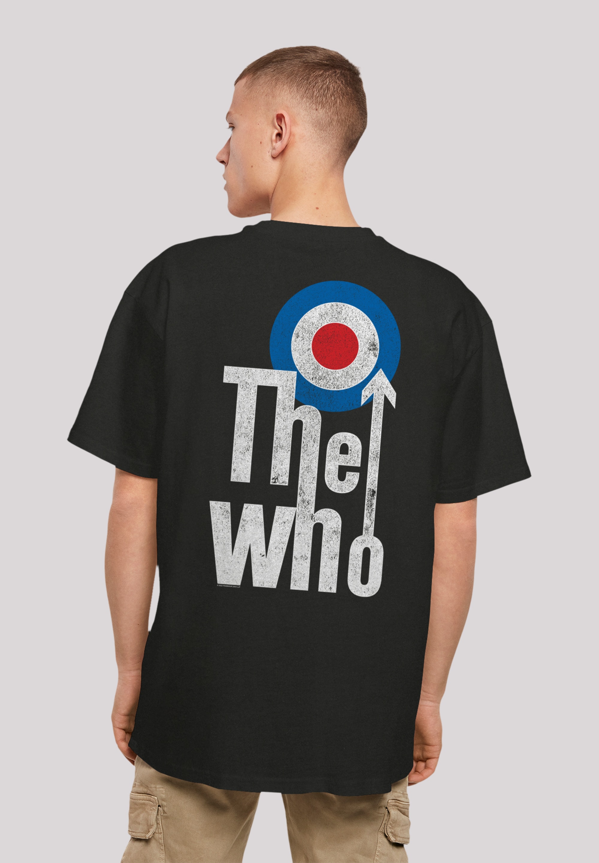 T-Shirt F4NT4STIC "The Who Rock Band", Herren, Gr. M, schwarz, Obermaterial: 100% Baumwolle, oversize, Rundhals, ohne Bündchen, Shirts, Premium Qualität Image