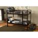 Lark Manor™ Alhamdi Twin-Size Bunk Bed w/ 2 Innerspring Mattresses Wood in Brown | 62 H x 42 W x 78 D in | Wayfair E0C204E31D404F5EAD242C4DB9821D27