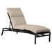 Summer Classics Aire 80.5" Long Reclining Single Chaise w/ Cushions Metal | 13.75 H x 24.75 W x 80.5 D in | Outdoor Furniture | Wayfair