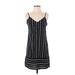 Forever 21 Contemporary Casual Dress - Shift: Black Stripes Dresses - Women's Size Small