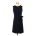 Calvin Klein Casual Dress High Neck Sleeveless: Black Print Dresses - Women's Size 2