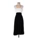 Casual Dress - Midi Scoop Neck Sleeveless: Black Print Dresses - Women's Size Small
