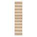 Brown 156 x 31 x 0.5 in Area Rug - Gracie Oaks Merz Striped Handmade Power Loom Area Rug in Jute & Sisal | 156 H x 31 W x 0.5 D in | Wayfair
