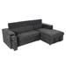 Gray Sectional - Latitude Run® Braxstyn 2-Piece Upholstered Sectional Linen | 38 H x 96 W x 65 D in | Wayfair F92EFA6843DE47478F0141284D06A90A