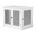 Tucker Murphy Pet™ Furniture Style Dog Crate w/ Flip-top Plate & Cushion Wood in White | 31 H x 38.7 W x 27.9 D in | Wayfair