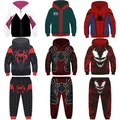 Sweats à capuche zippés Spider-Man pour garçons et filles Gwen Miles Morales Spider-Verse Venom