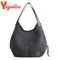 Yogodlns-Sac à main en toile vintage pour femme, grande capacité, initié, décontracté, poignée, nouvelle mode, chaud, dame, shopping, bolso