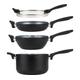 RUSSELL HOBBS Stackable RH01840EU7 4-piece Non-stick Pan Set - Black