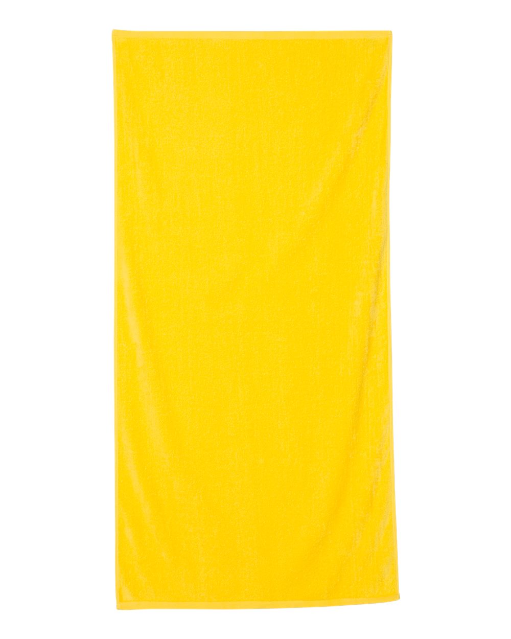 Q-Tees QV3060 Velour Beach Towel in Yellow | Cotton