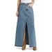 Dallas Cotton Denim Maxi Skirt