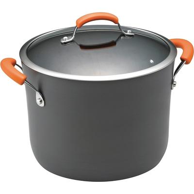 Hard-Anodized Nonstick Oval Pasta Pot / Stockpot with Lid