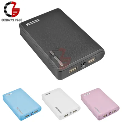 20000mAh 4X 18650 Power Bank Fall Halter 5V 1A 2A Dual USB Mobile Power Ladegerät Lade DIY Box shell