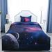 Twin Size Galaxies Space Themed Fuchsia Comforter Sets Twin