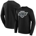 "Los Angeles Kings Fanatics Branded True Classics Vintage Graphic Crew Sweatshirt - Noir - Homme - Homme Taille: S"