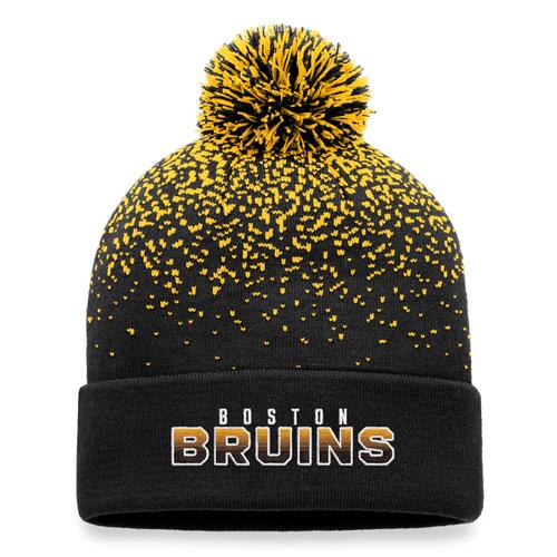 Boston Bruins Fanatics Branded Iconic Gradiant Beanie-Manschette mit Bommel