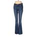 LC Lauren Conrad Jeans - Low Rise: Blue Bottoms - Women's Size 4 - Dark Wash