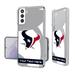 Houston Texans Personalized Tilt Design Galaxy Clear Case