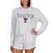 Women's Concepts Sport Cream Texas Tech Red Raiders Visibility Long Sleeve Hoodie T-Shirt & Shorts Set