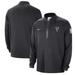 Men's Nike Black Milwaukee Bucks Authentic Performance Half-Zip Jacket