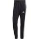 ADIDAS Herren Hose Essentials French Terry Tapered Elastic Cuff 3-Streifen (normal & lang), Größe XXL/S in Schwarz