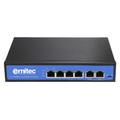 Ernitec Unmanaged, 4 x 10/100Mbps PoE Ports, 2 x 10/100Mbps RJ45...