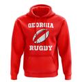 Georgia Rugby Ball Hoody (Red)