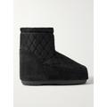 Moon Boot - Icon Low Suede-trimmed Quilted Shell Snow Boots - Black